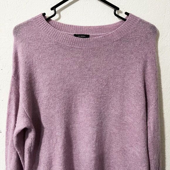 Nordstrom Halogen‎ Tie Bell Sleeve Pink Sweater - Picture 3 of 10